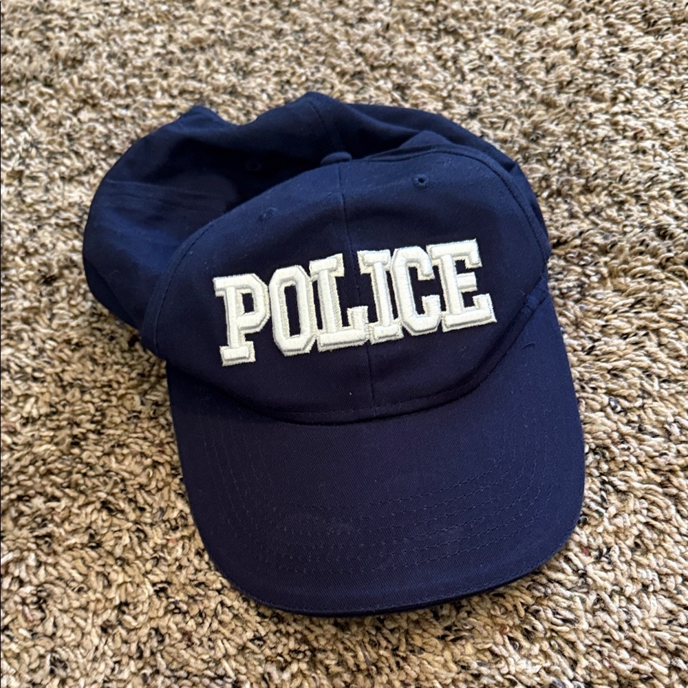 Navy Blue Police Costume Cap